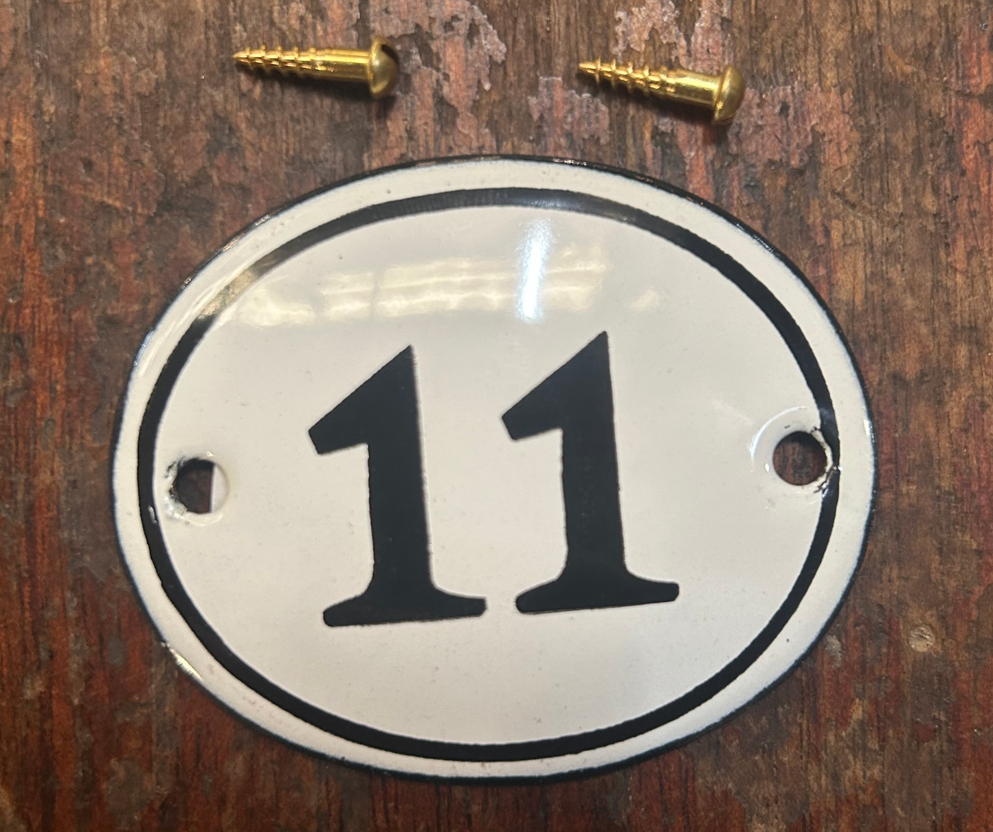 Classic Oval Enamel House Numbers (Steel)
