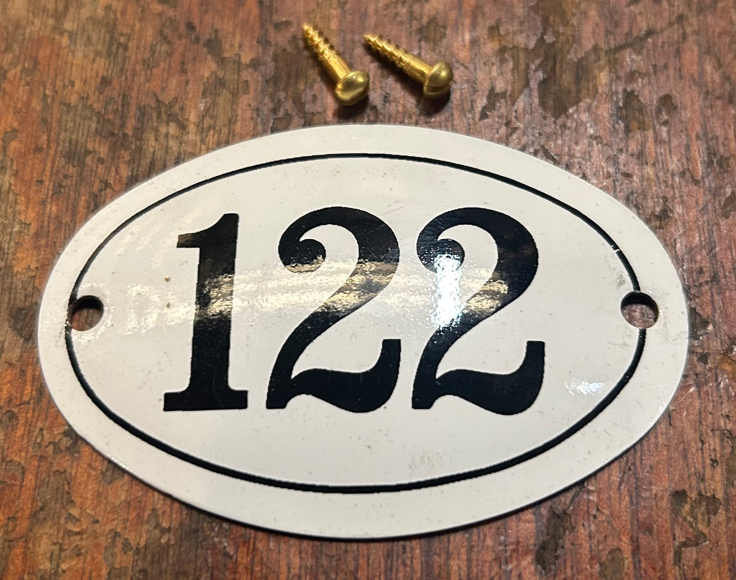 Classic Oval Enamel House Numbers (Aluminium)