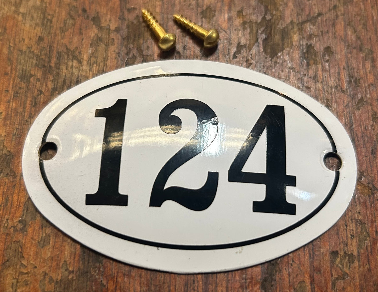 Classic Oval Enamel House Numbers (Aluminium)