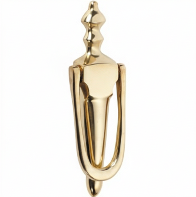 Victorian Door Knocker - Polished Brass