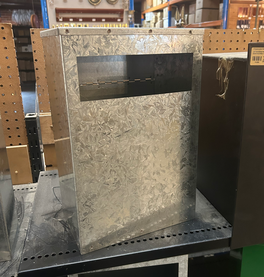 Vestibule Rear Open Mail Box - Galvanised