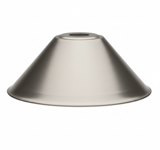 Conical Shade 8" Satin Nickel