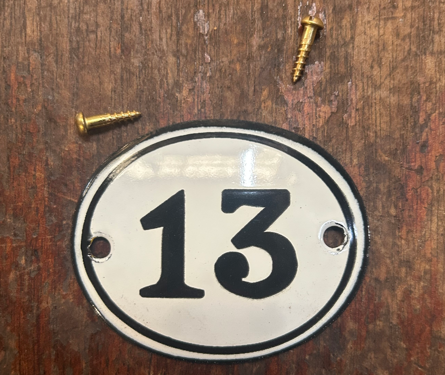 Classic Oval Enamel House Numbers (Steel)