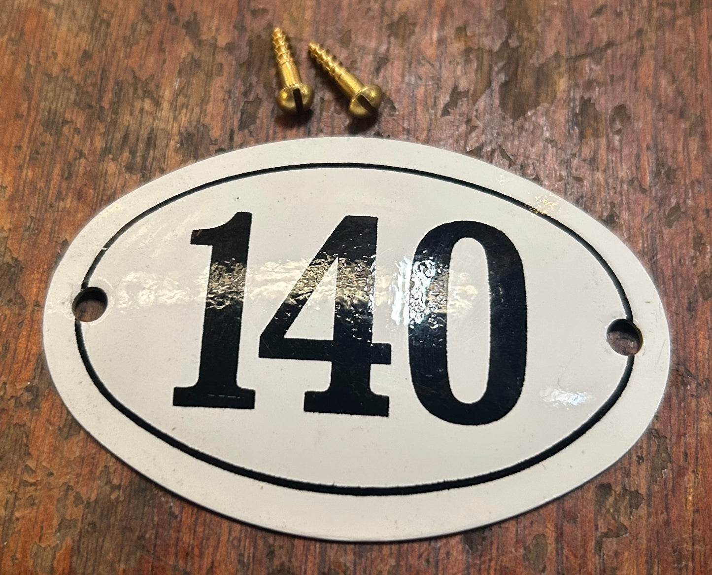 Classic Oval Enamel House Numbers (Aluminium)