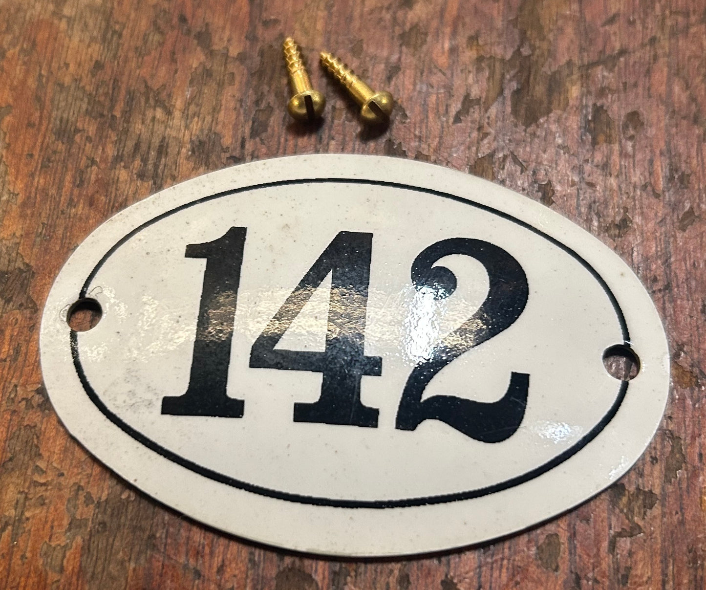 Classic Oval Enamel House Numbers (Aluminium)