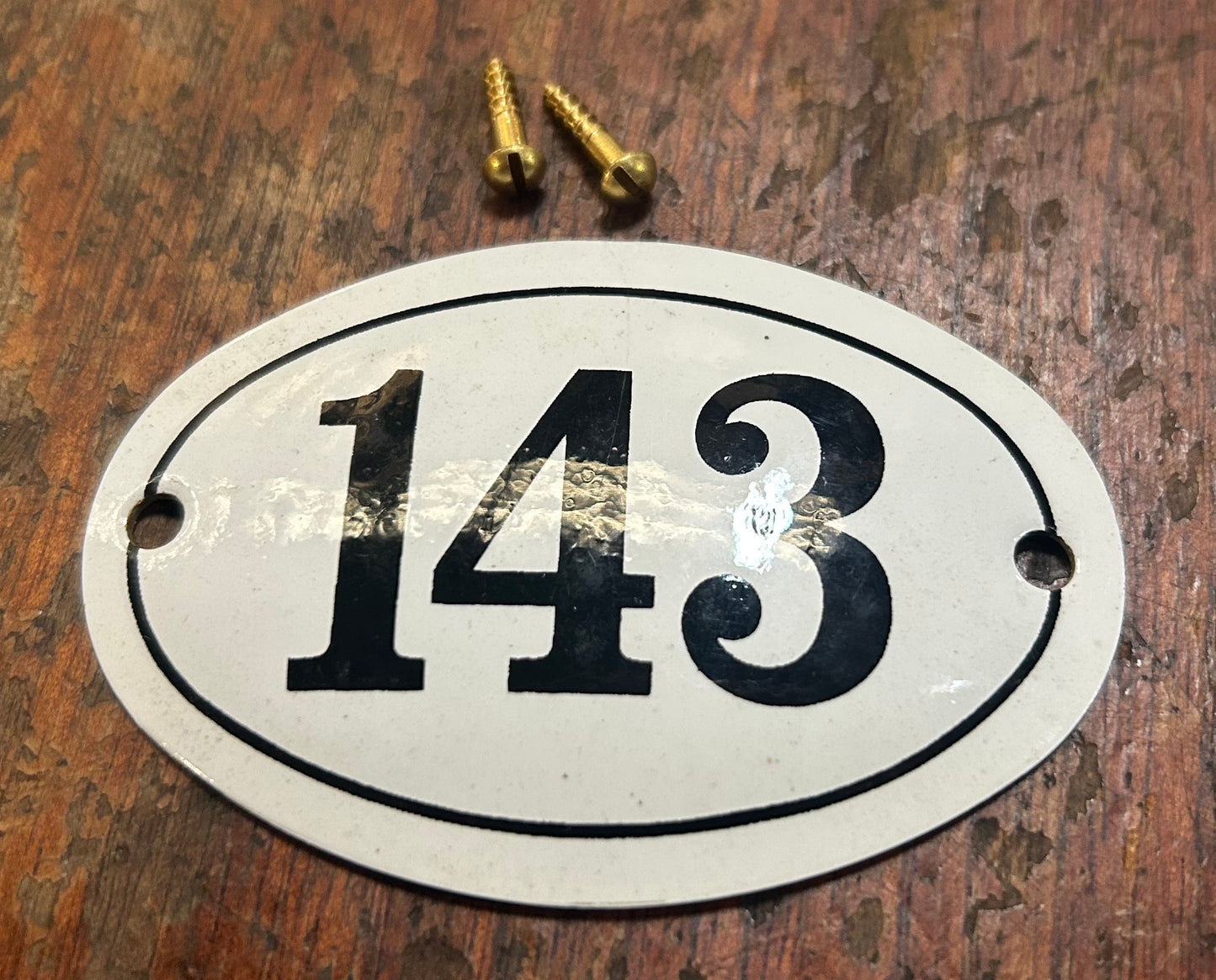 Classic Oval Enamel House Numbers (Aluminium)