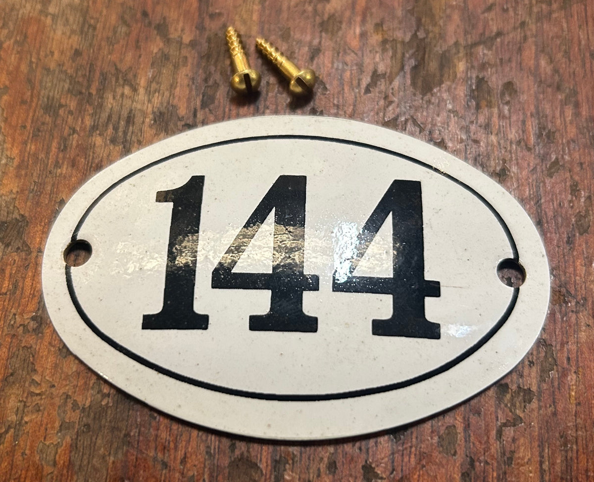 Classic Oval Enamel House Numbers (Aluminium)