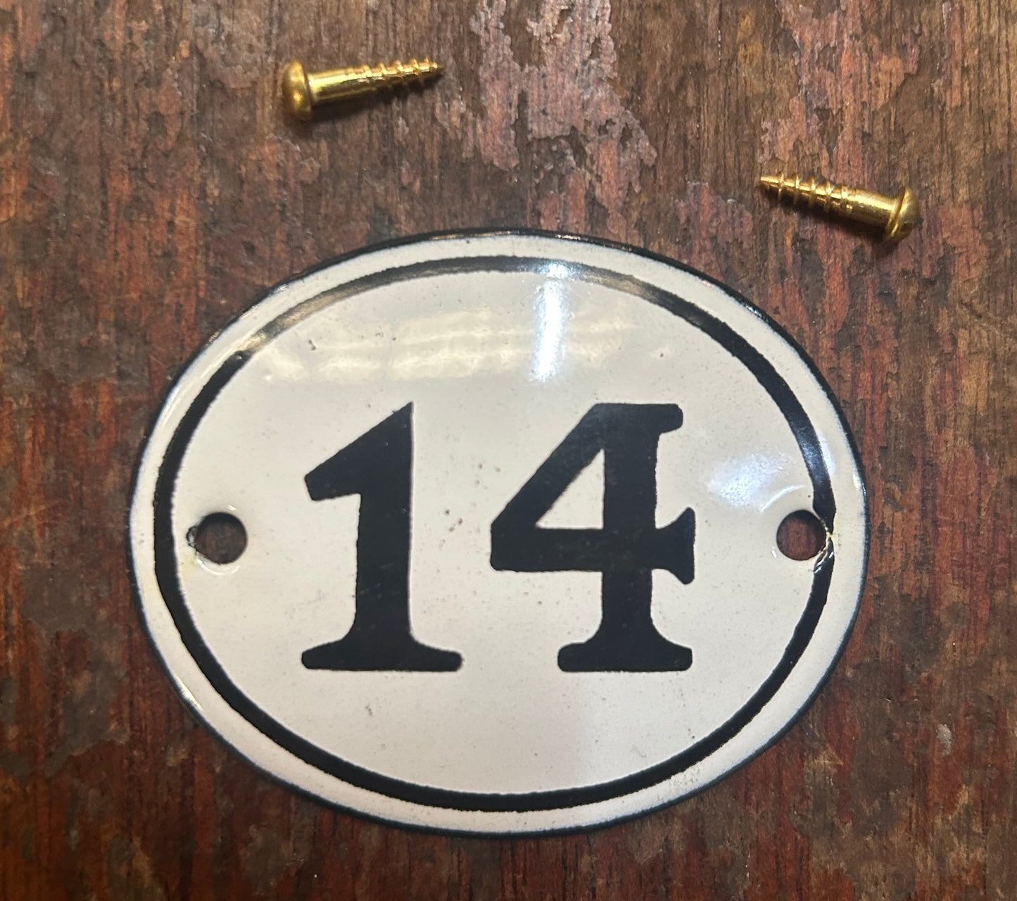 Classic Oval Enamel House Numbers (Steel)