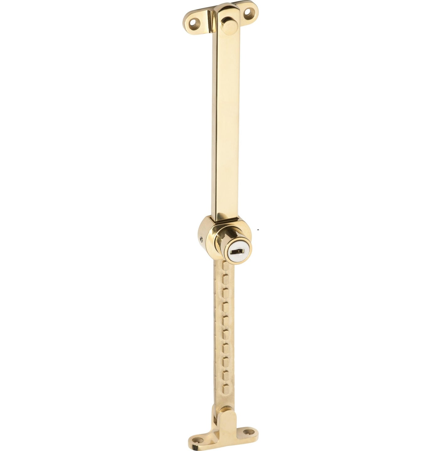 Locking Telescopic Casement Stay - Stainless Steel - L200-295mm - Anti-Tarnish Brass