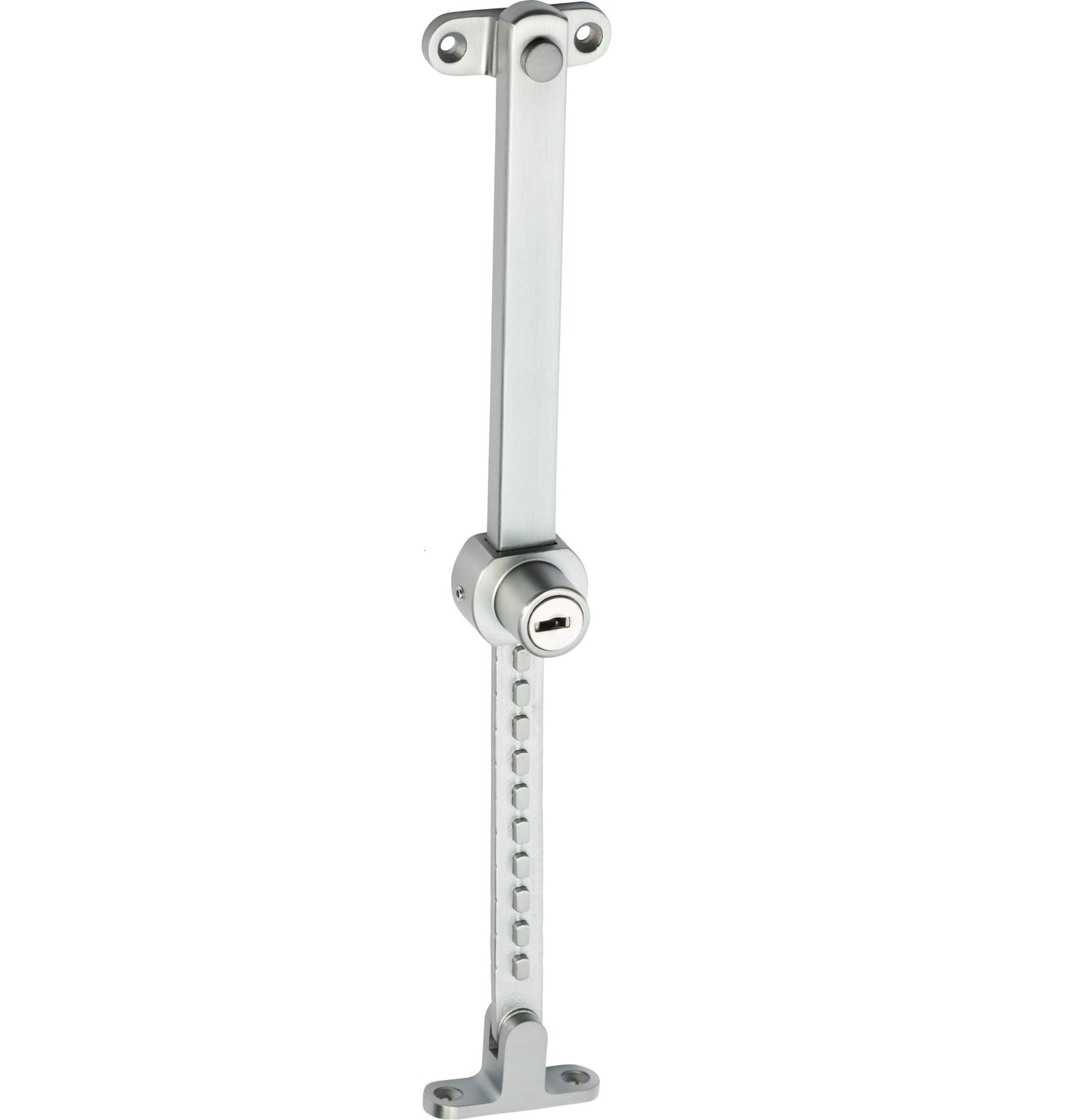 Locking Telescopic Casement Stay - Stainless Steel - L200-295mm - Satin Chrome