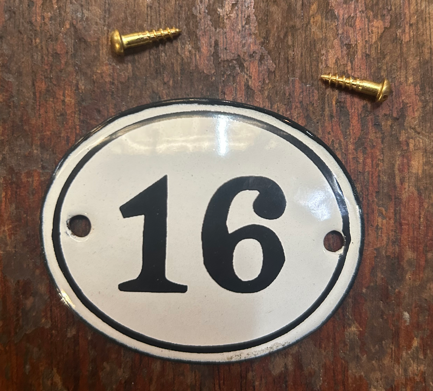 Classic Oval Enamel House Numbers (Steel)