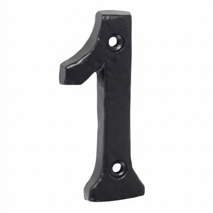 Numerals - 1 - Matt Black