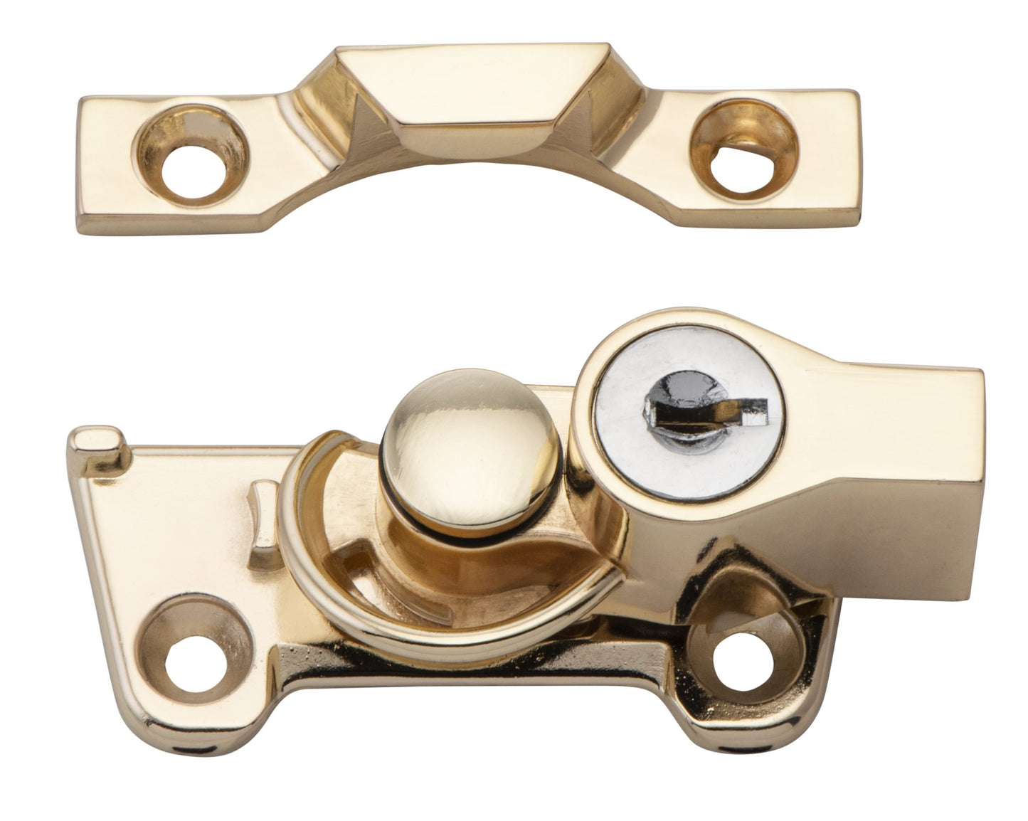 Wide Base Key Operated Locking Sash Fastener