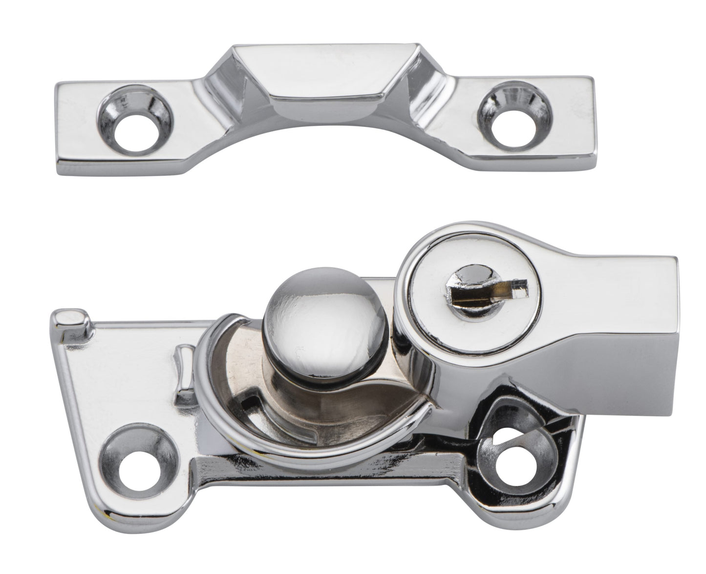 Wide Base Key Operated Locking Sash Fastener