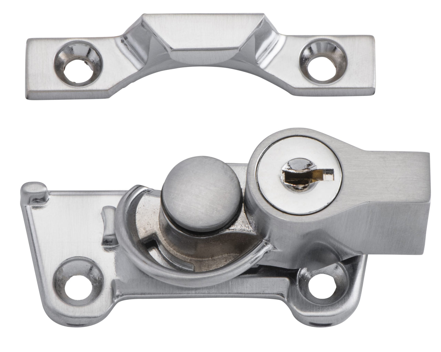 Wide Base Key Operated Locking Sash Fastener