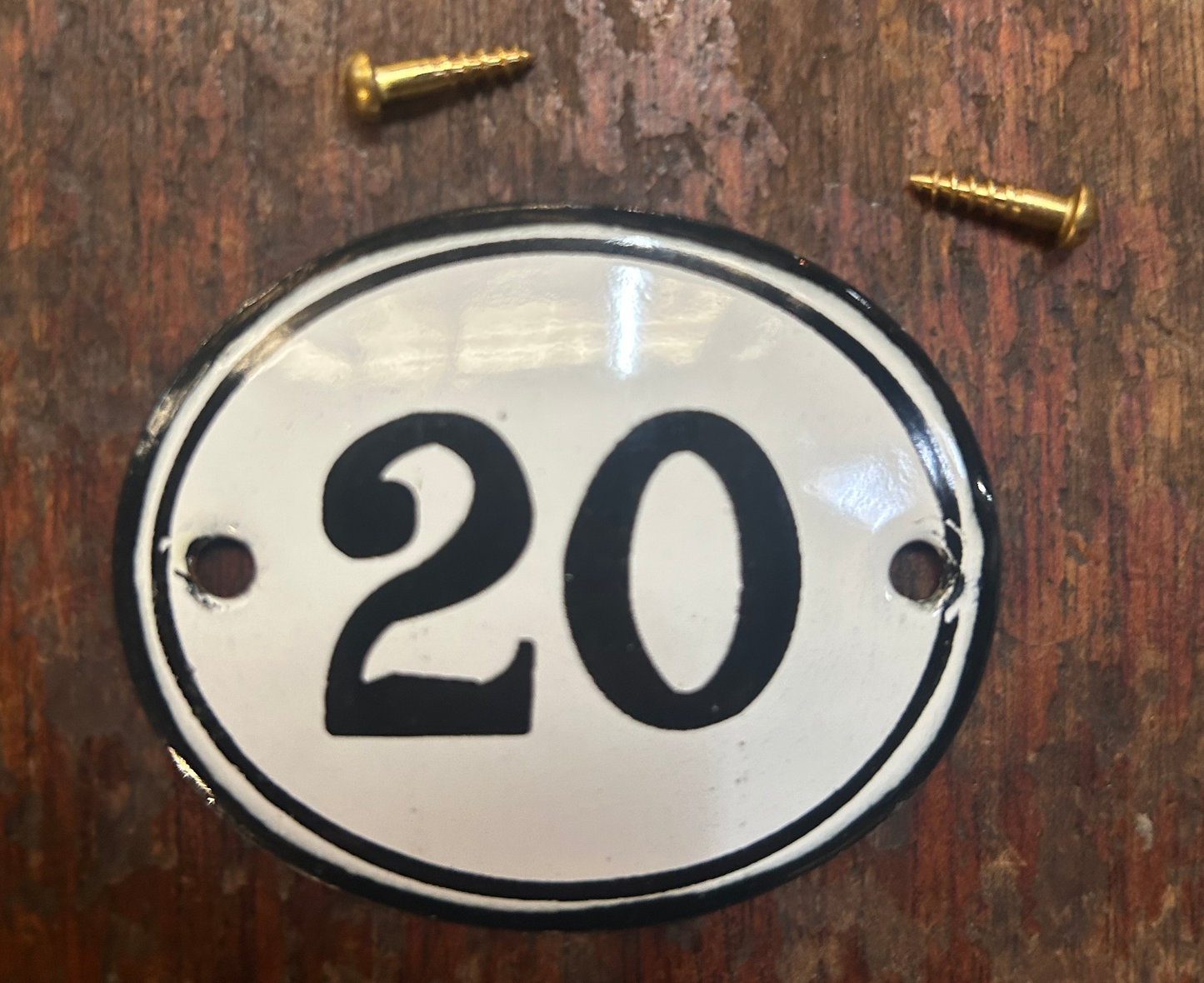 Classic Oval Enamel House Numbers (Steel)
