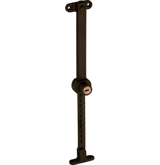 Locking Telescopic Casement Stay - Stainless Steel - L200-295mm - Antique Brass