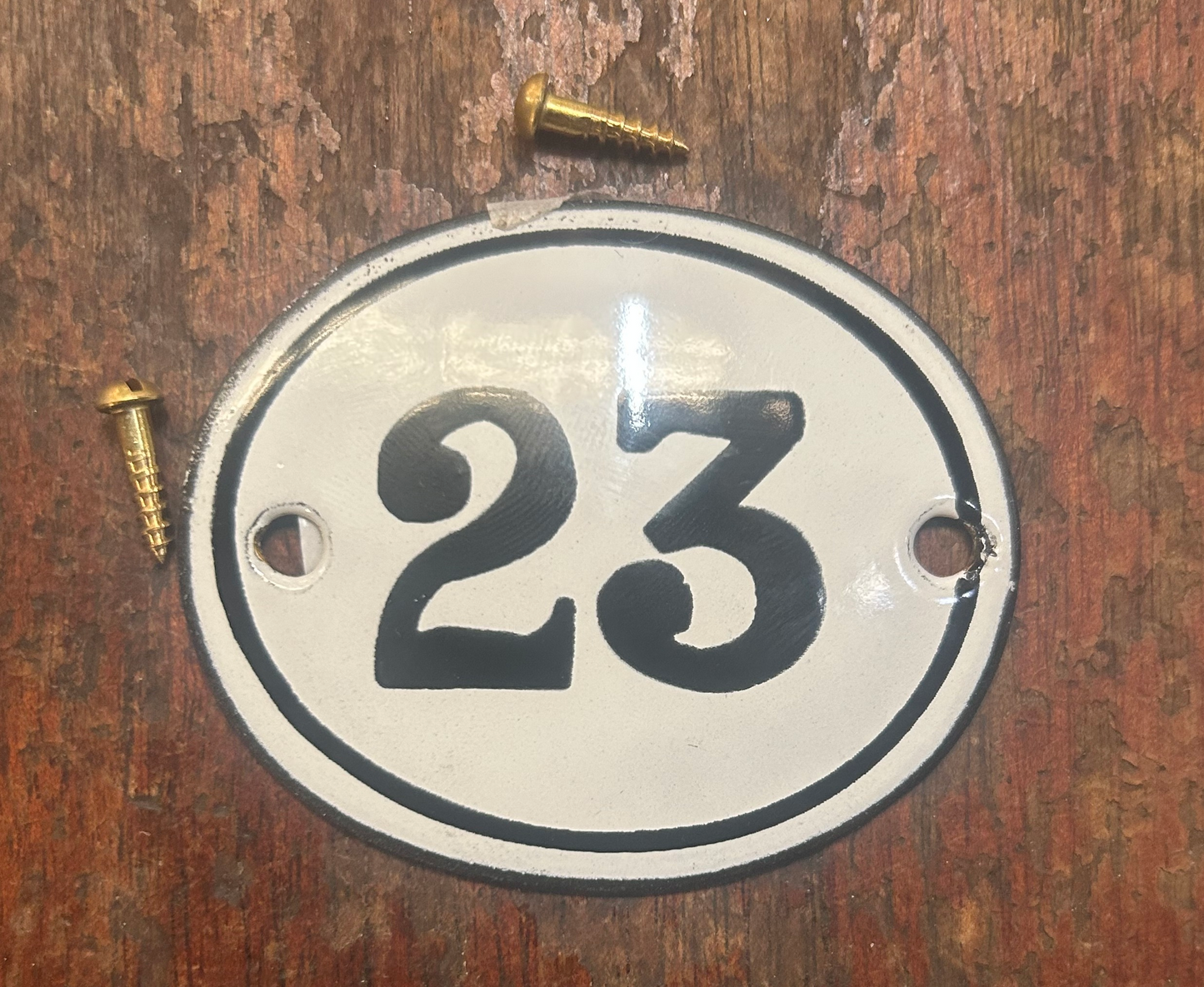 Classic Oval Enamel House Numbers (Steel)