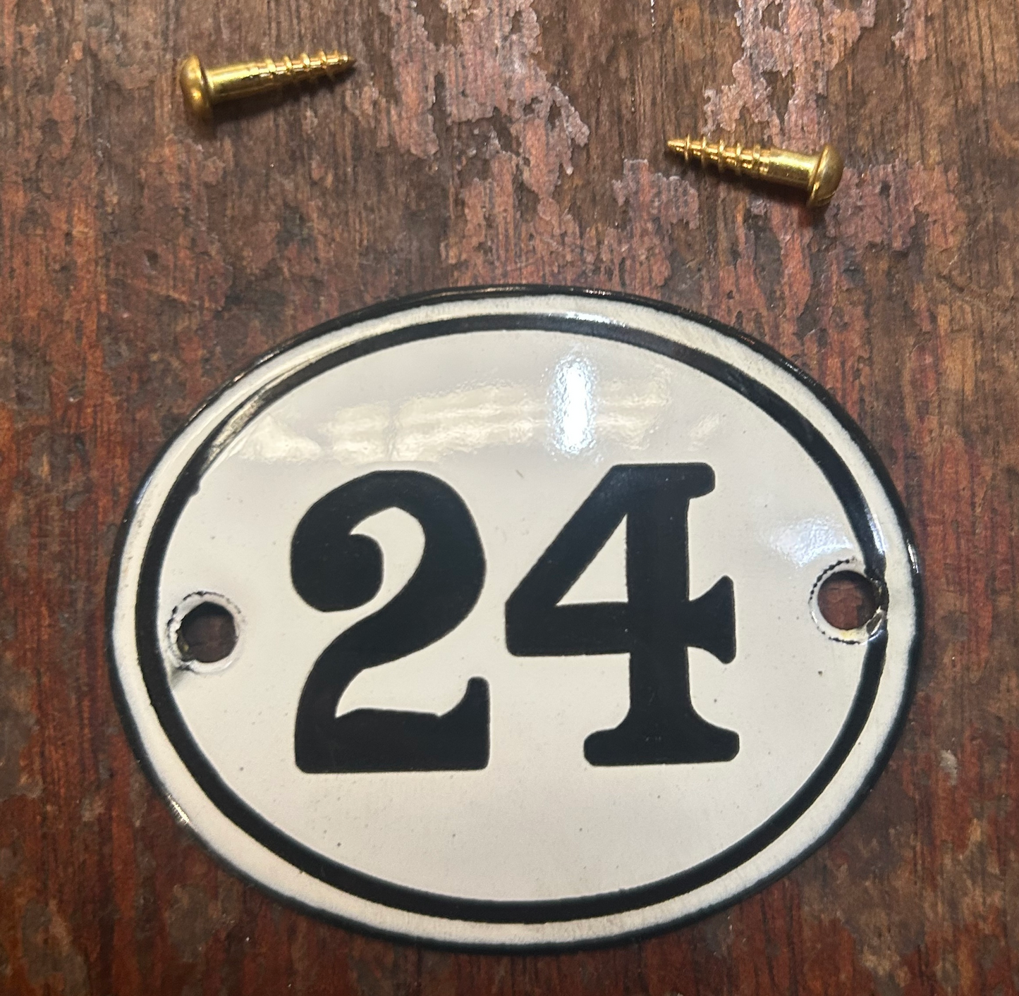 Classic Oval Enamel House Numbers (Steel)