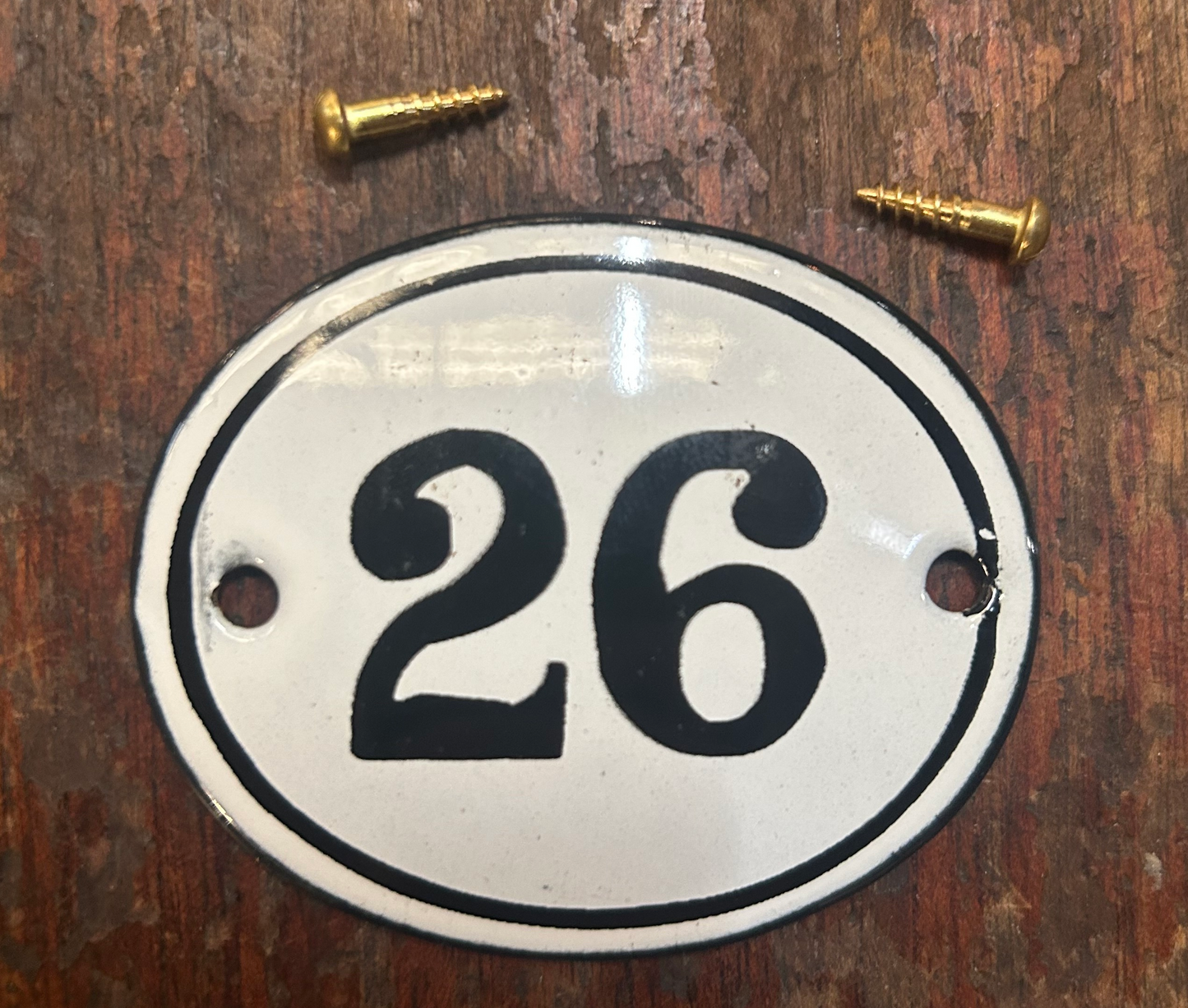 Classic Oval Enamel House Numbers (Steel)