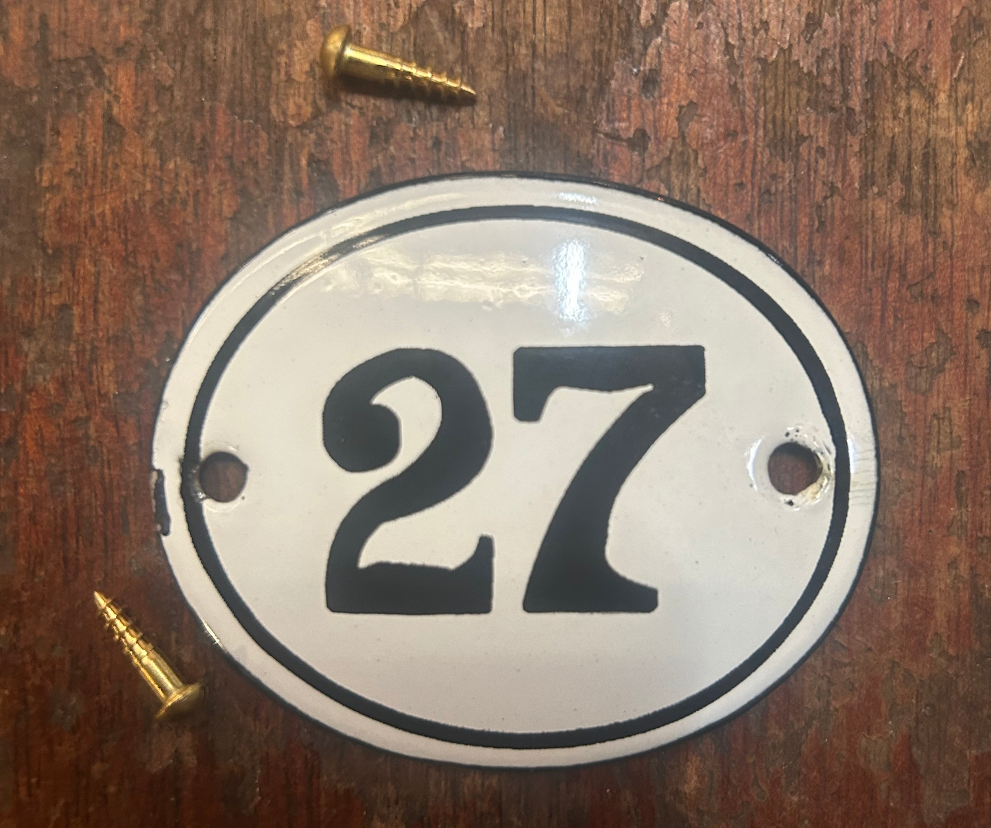 Classic Oval Enamel House Numbers (Steel)