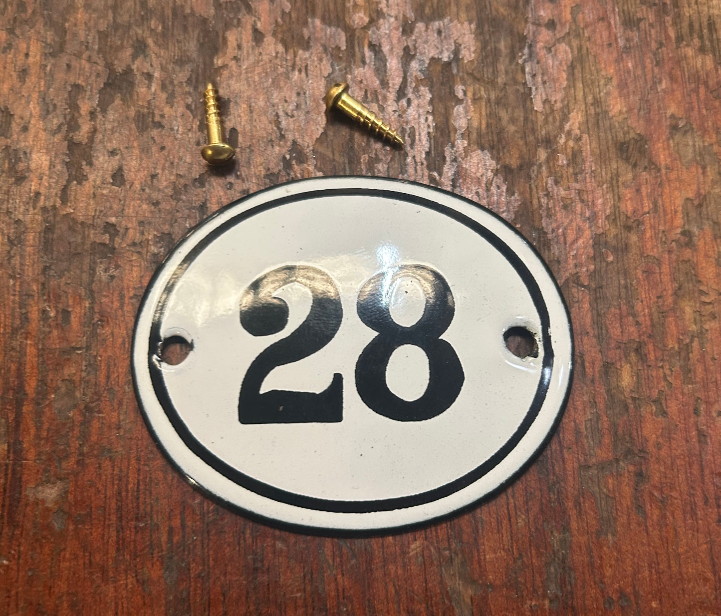 Classic Oval Enamel House Numbers (Steel)