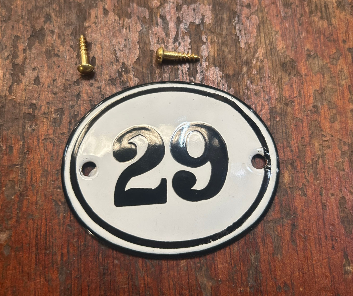 Classic Oval Enamel House Numbers (Steel)
