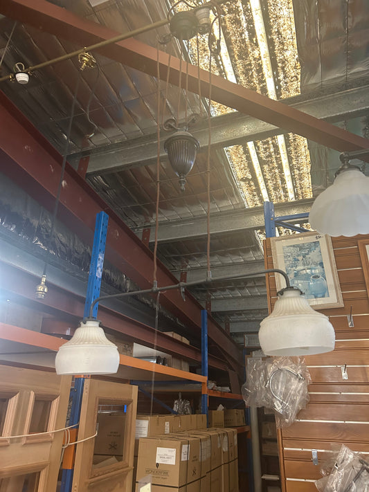 2 Light Hawthorn Antique Bronze w/ suspension