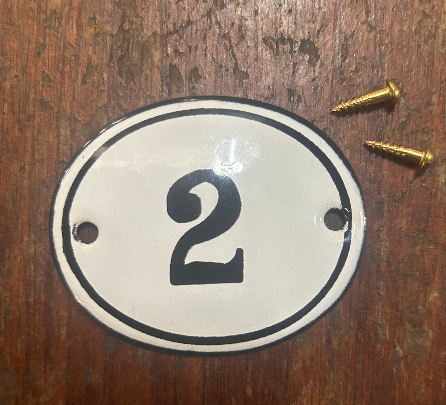 Classic Oval Enamel House Numbers (Steel)