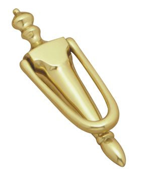 Victorian Slim Knocker - Polished Brass