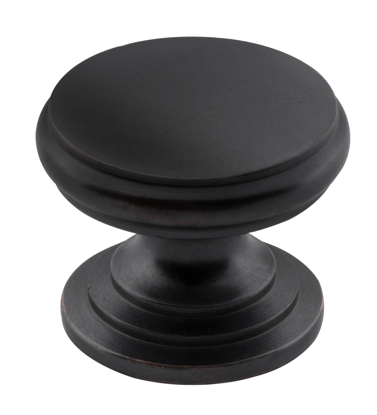 Flat Cupboard Knob – D25xP20mm - Antique Copper