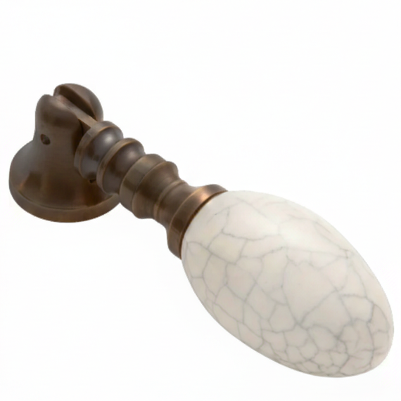 Porcelain Teardrop Handle