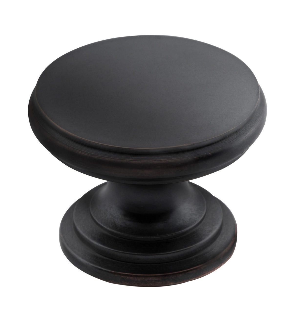 Flat Cupboard Knob – D32xP23mm - Antique Copper