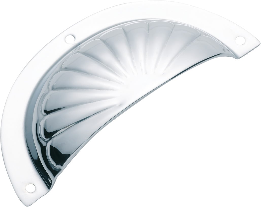 Fluted Drawer Pull - Sheet Brass