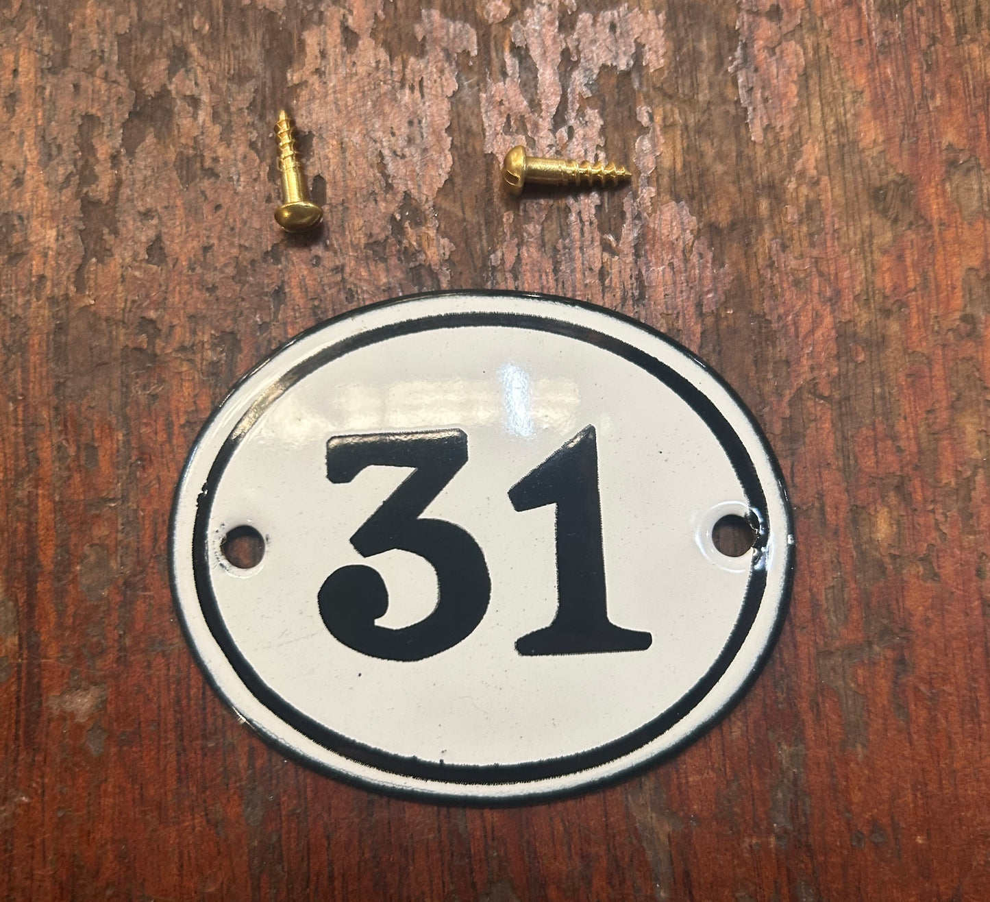 Classic Oval Enamel House Numbers (Steel)