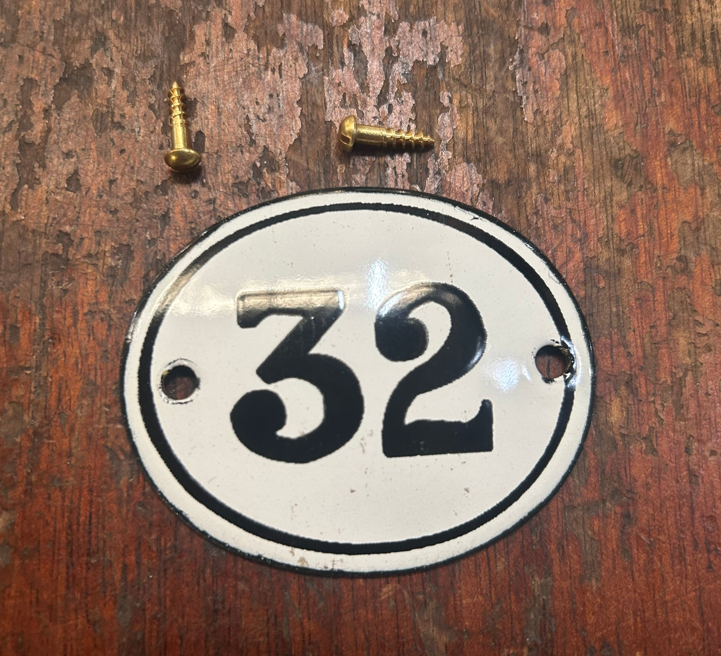 Classic Oval Enamel House Numbers (Steel)