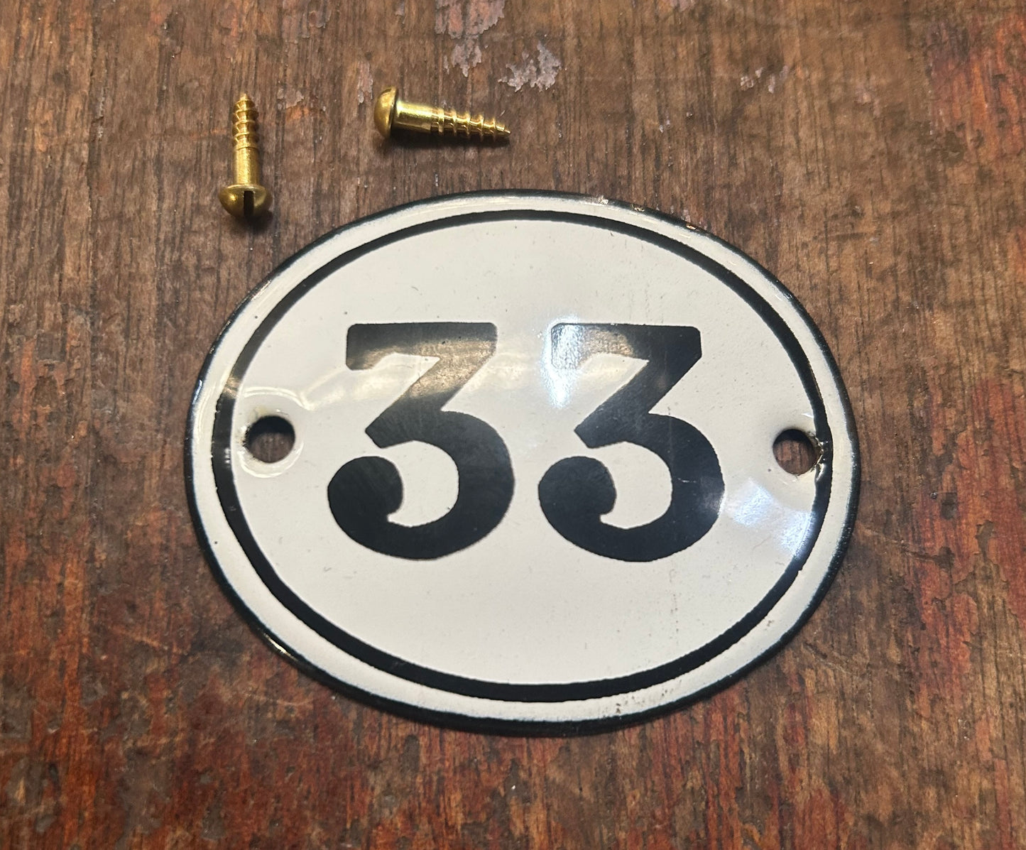 Classic Oval Enamel House Numbers (Steel)