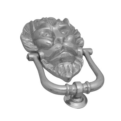Lion Door Knocker Chrome Plated