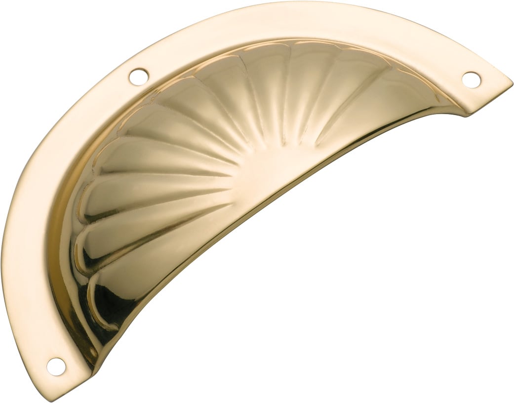 Fluted Drawer Pull - Sheet Brass