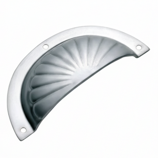 Fluted Drawer Pull - Sheet Brass