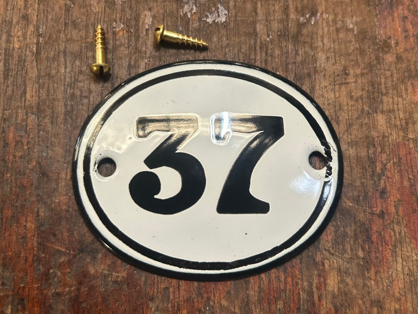 Classic Oval Enamel House Numbers (Steel)