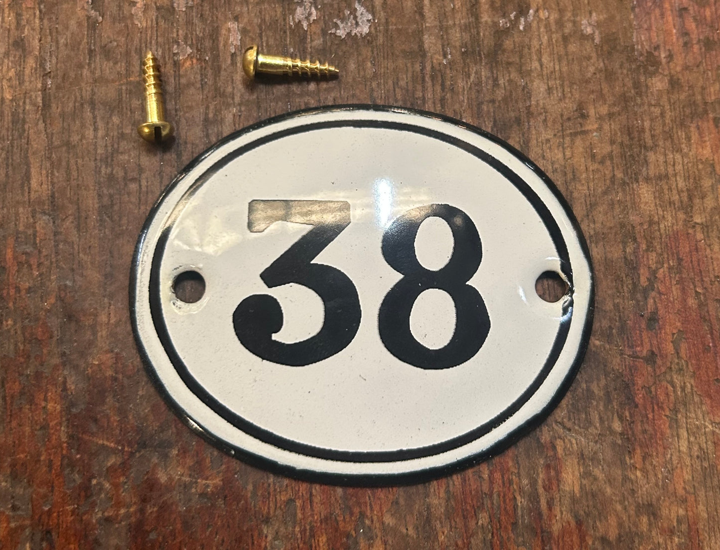 Classic Oval Enamel House Numbers (Steel)