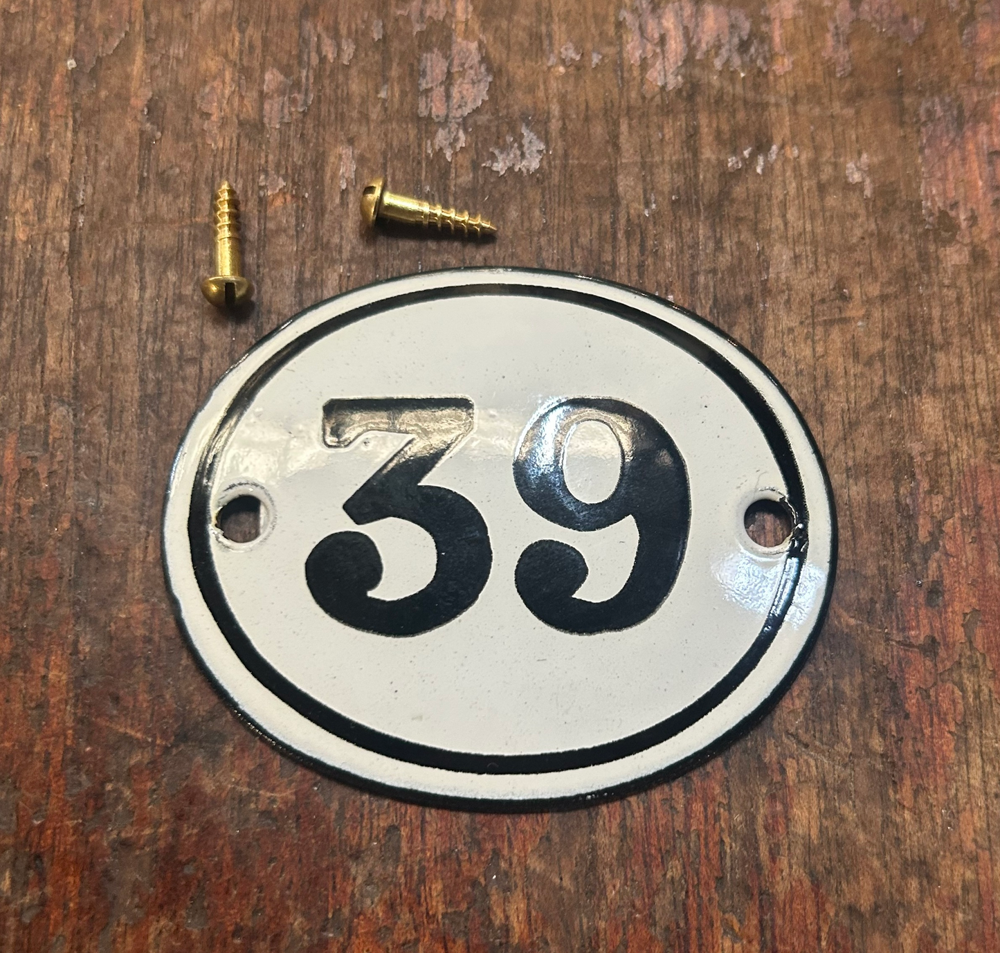 Classic Oval Enamel House Numbers (Steel)
