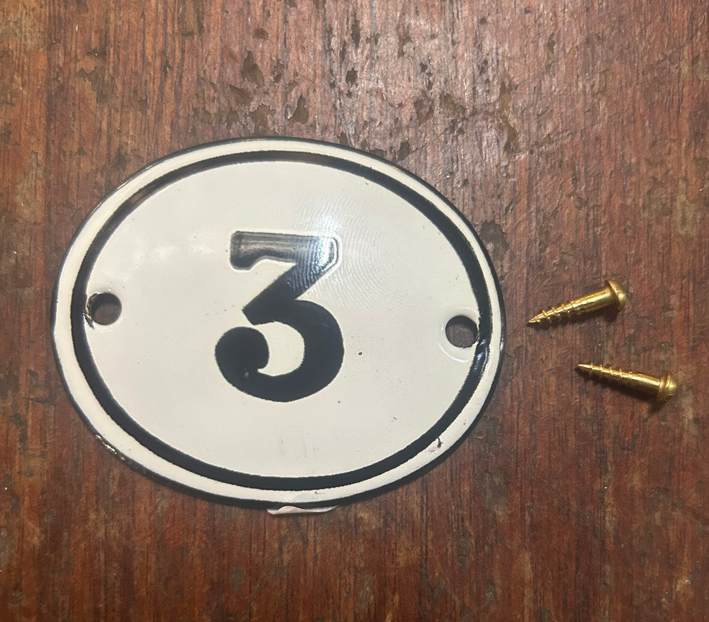 Classic Oval Enamel House Numbers (Steel)