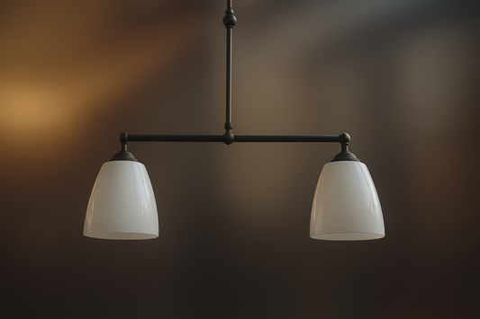 Twickenham 2 Arm Pendant - Original Vintage Salvage Tile