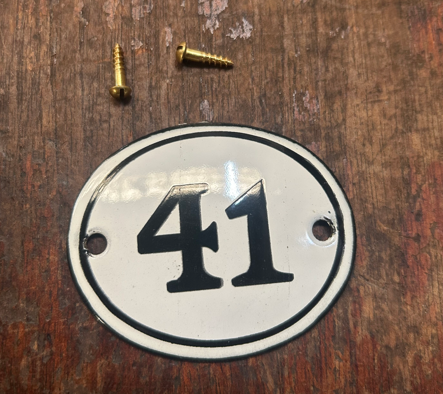 Classic Oval Enamel House Numbers (Steel)
