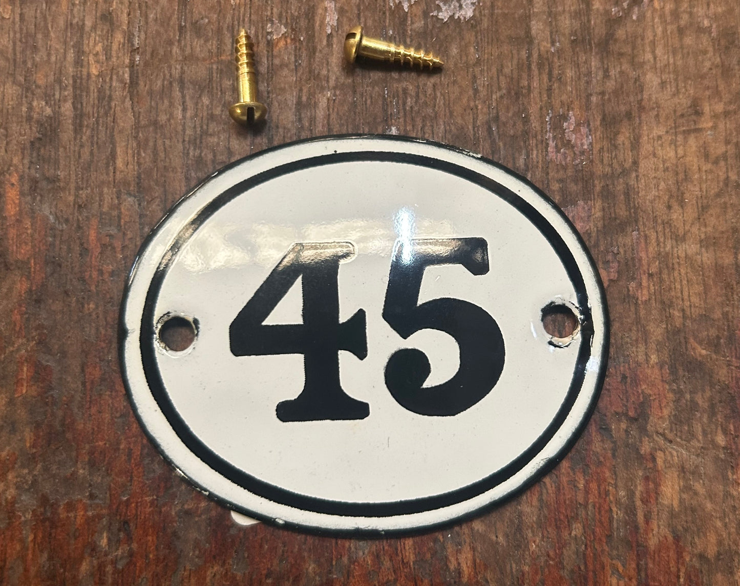 Classic Oval Enamel House Numbers (Steel)