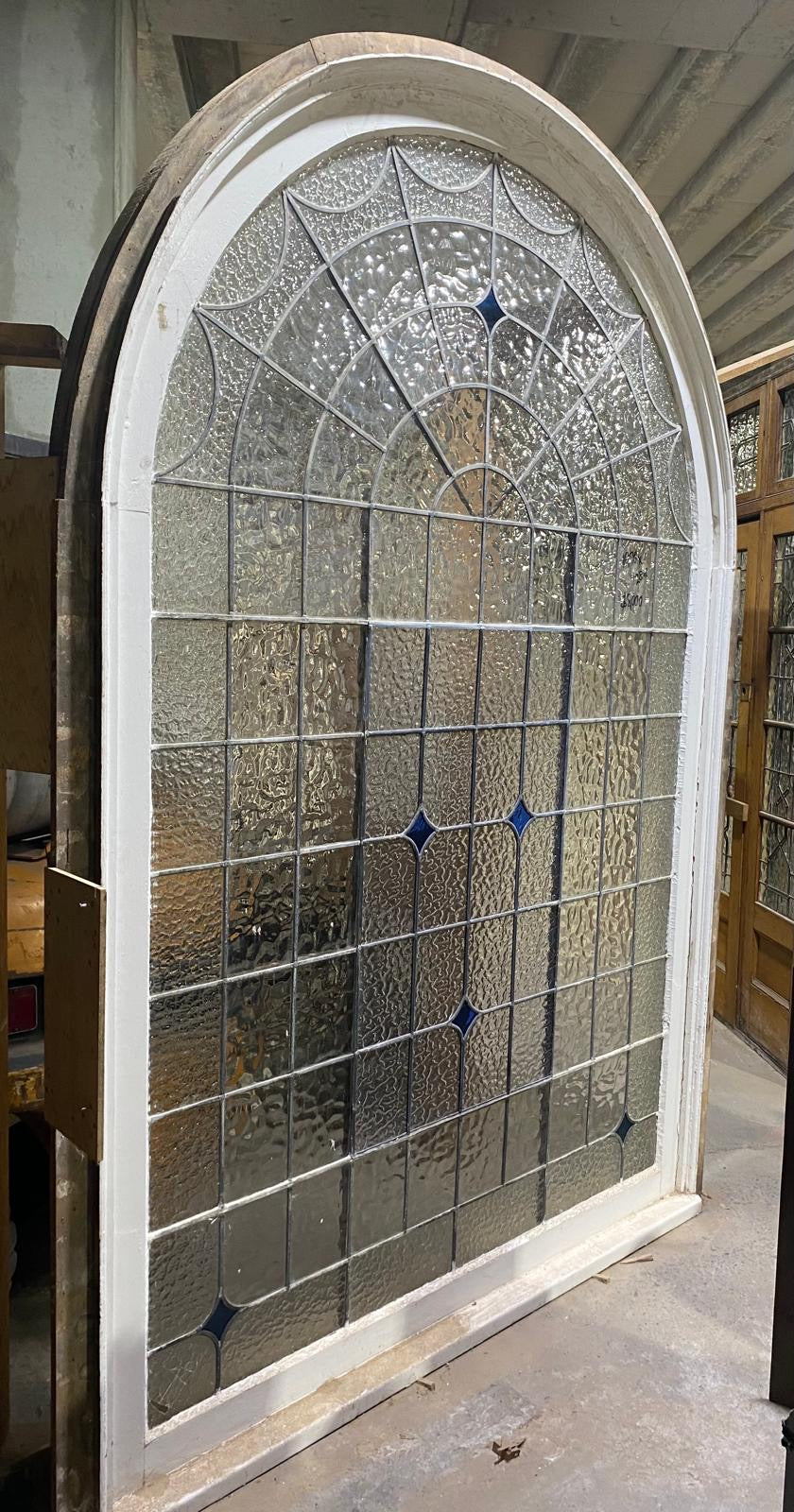 Large Leadlight Stairwell Window