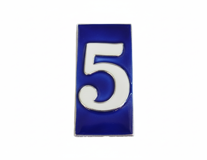 French Style Blue and White Numbers