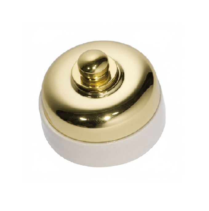 Porcelain Base Dimmers in Polished or Antique Brass. Classic style meets modern control. Premium dimmers to complement period homes and heritage fittings.